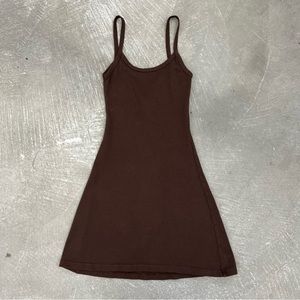 Los Angeles Apparel Hvy Rib Spaghetti Mini Dress